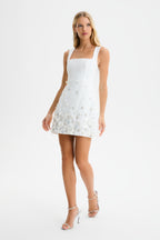 AURELIA Embellished Mini Dress in White Position 3