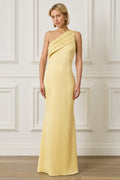 SADIE Satin Maxi Dress in Yellow Position 1