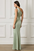 SADIE Satin Maxi Dress in Sage Position 2
