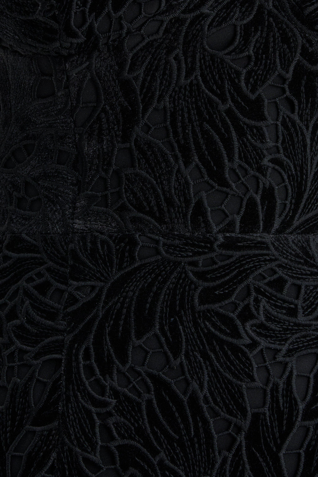 PALOMA Velvet Lace Mini Dress in Black Position 7