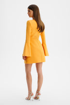 LARA V Neck Mini Dress in Orange Position 5