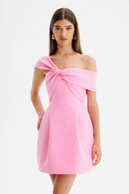 MILA Bardot Mini Dress in Pink Position 3