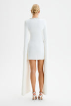 TILLY Embellished Mini Dress in White Position 3