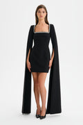 TILLY Embellished Mini Dress in Black Position 1
