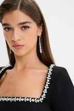TILLY Embellished Mini Dress in Black Position 4