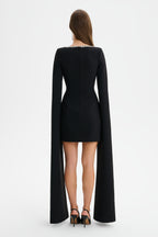 TILLY Embellished Mini Dress in Black Position 5