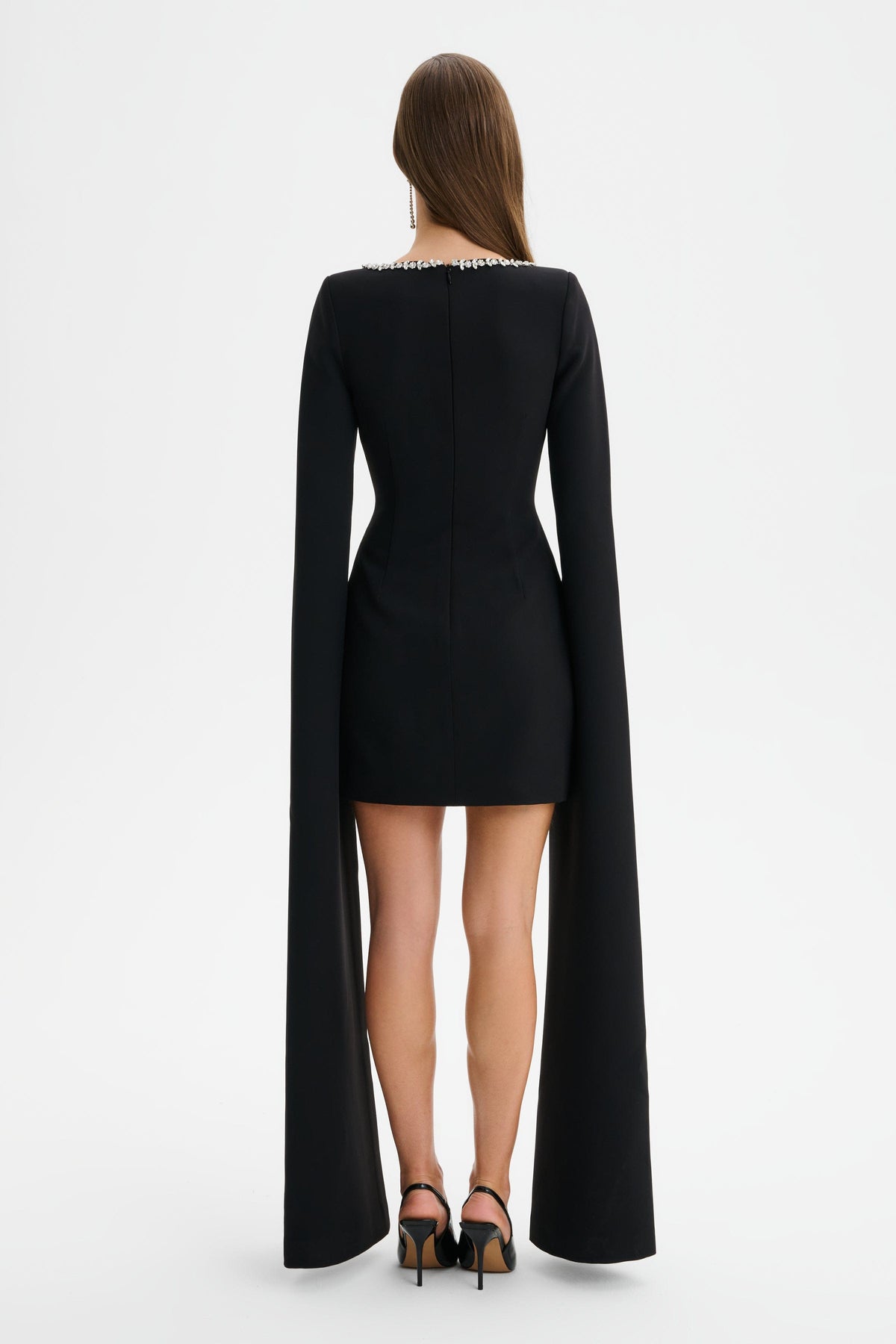 TILLY Embellished Mini Dress in Black Position 5