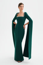 GRACE Embellished Maxi Dress in Emerald Position 2