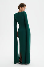 GRACE Embellished Maxi Dress in Emerald Position 6