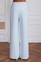 ELODIE Wide Leg Pants In Powder Blue Position 3