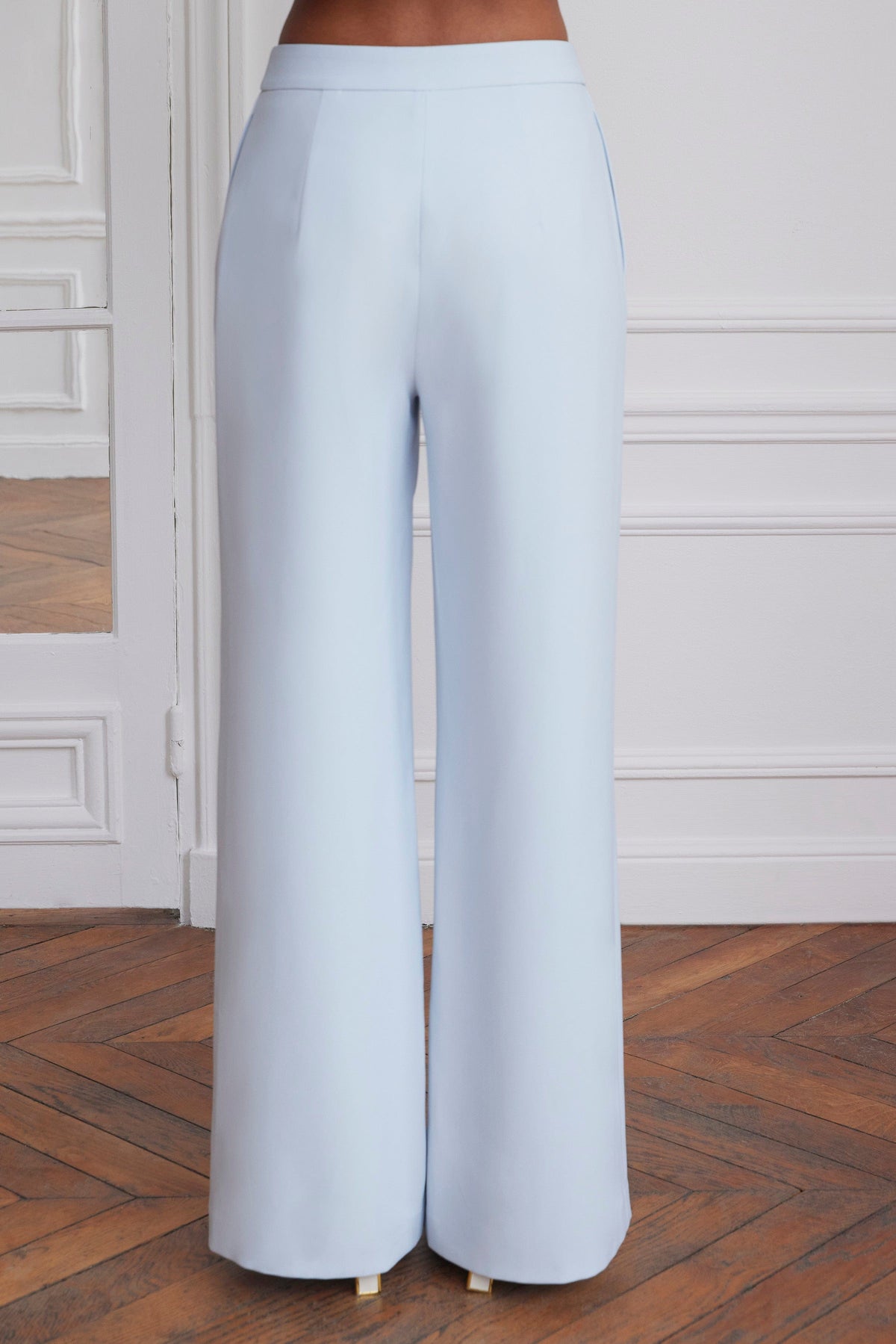 ELODIE Wide Leg Pants In Powder Blue Position 3