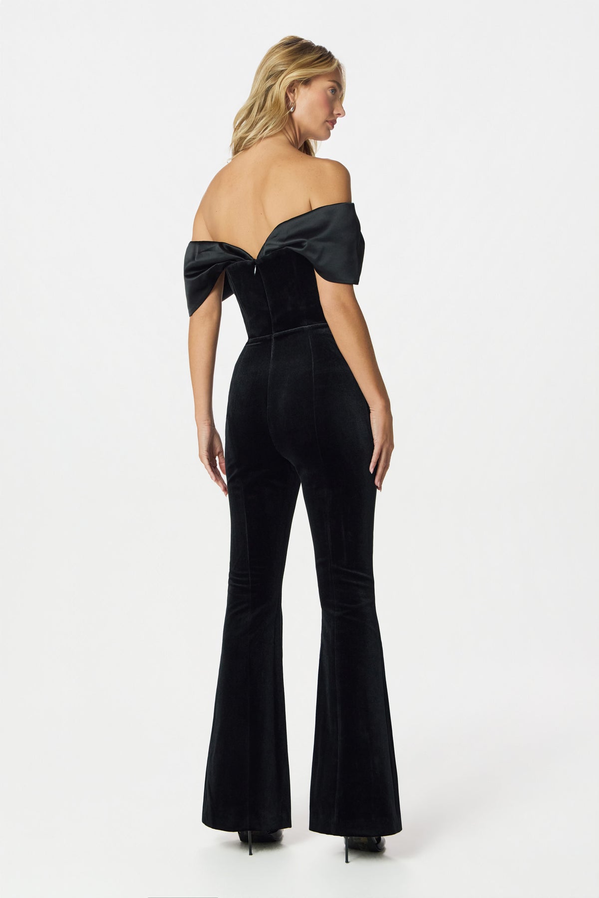 ANTONIA Velvet Jumpsuit in Black Position 5