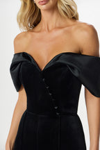 ANTONIA Velvet Jumpsuit in Black Position 4