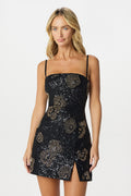 AURELIE Sequin Mini Dress in Black Position 1