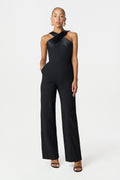 CHANTELLE Halter Neck Jumpsuit in Black Position 1