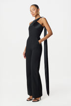 CHANTELLE Halter Neck Jumpsuit in Black Position 4