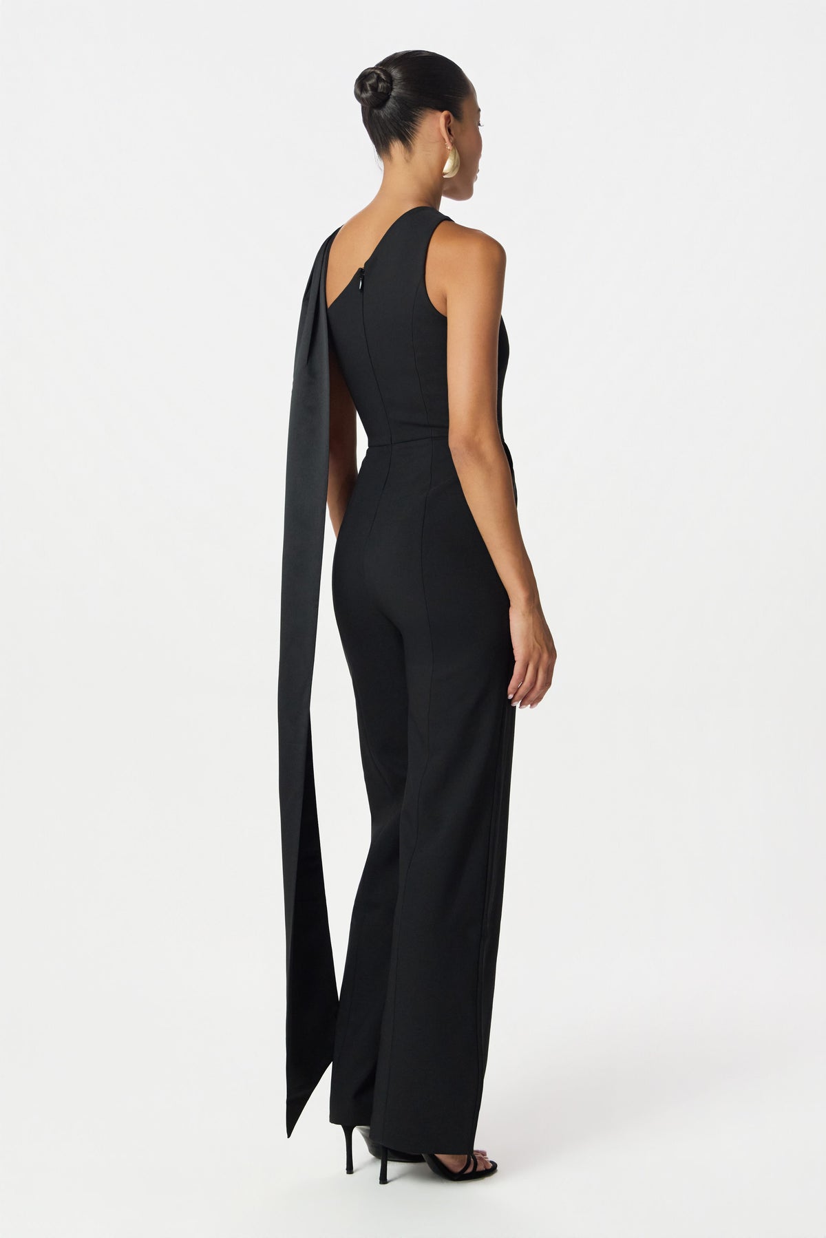 CHANTELLE Halter Neck Jumpsuit in Black Position 5
