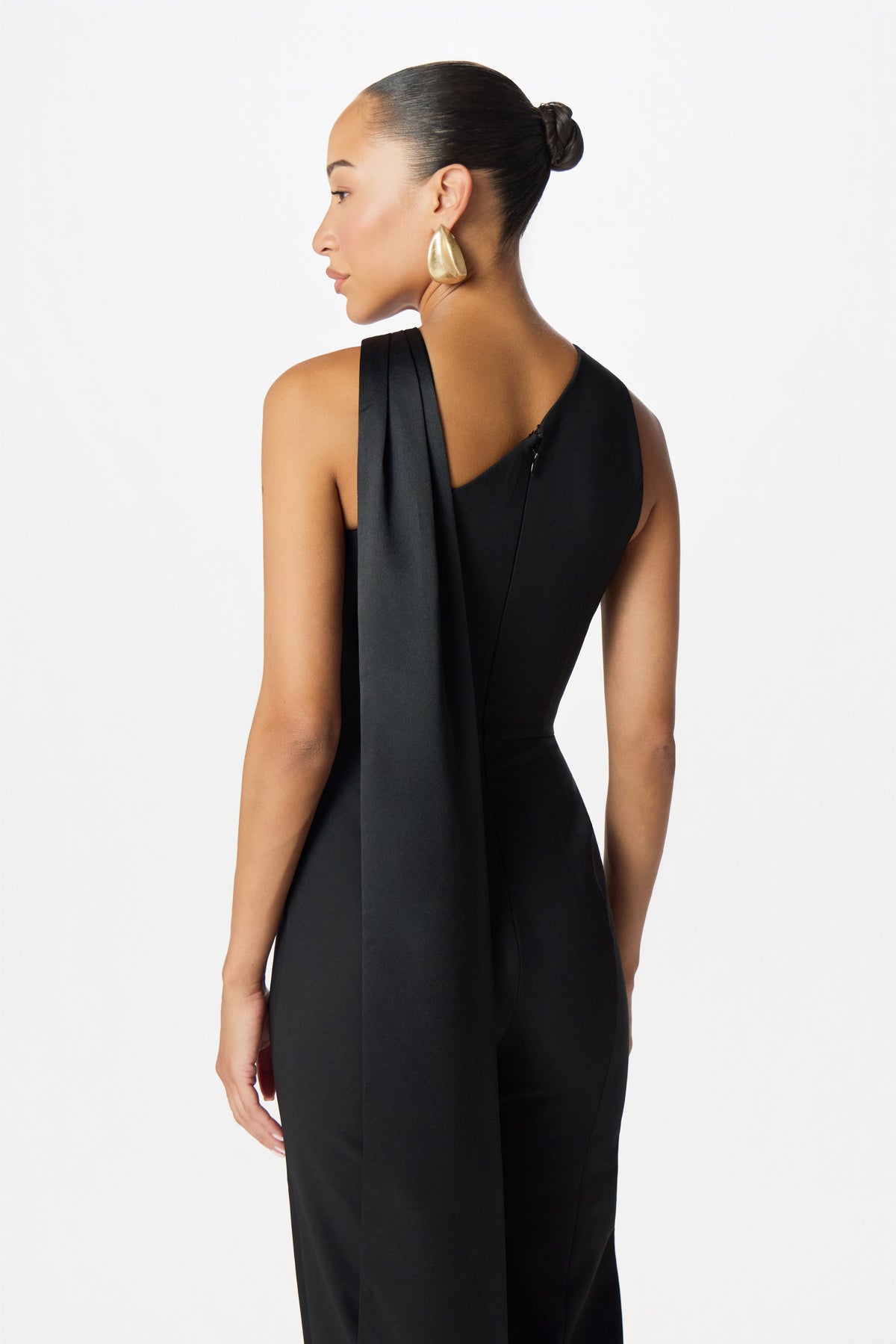 CHANTELLE Halter Neck Jumpsuit in Black Position 3