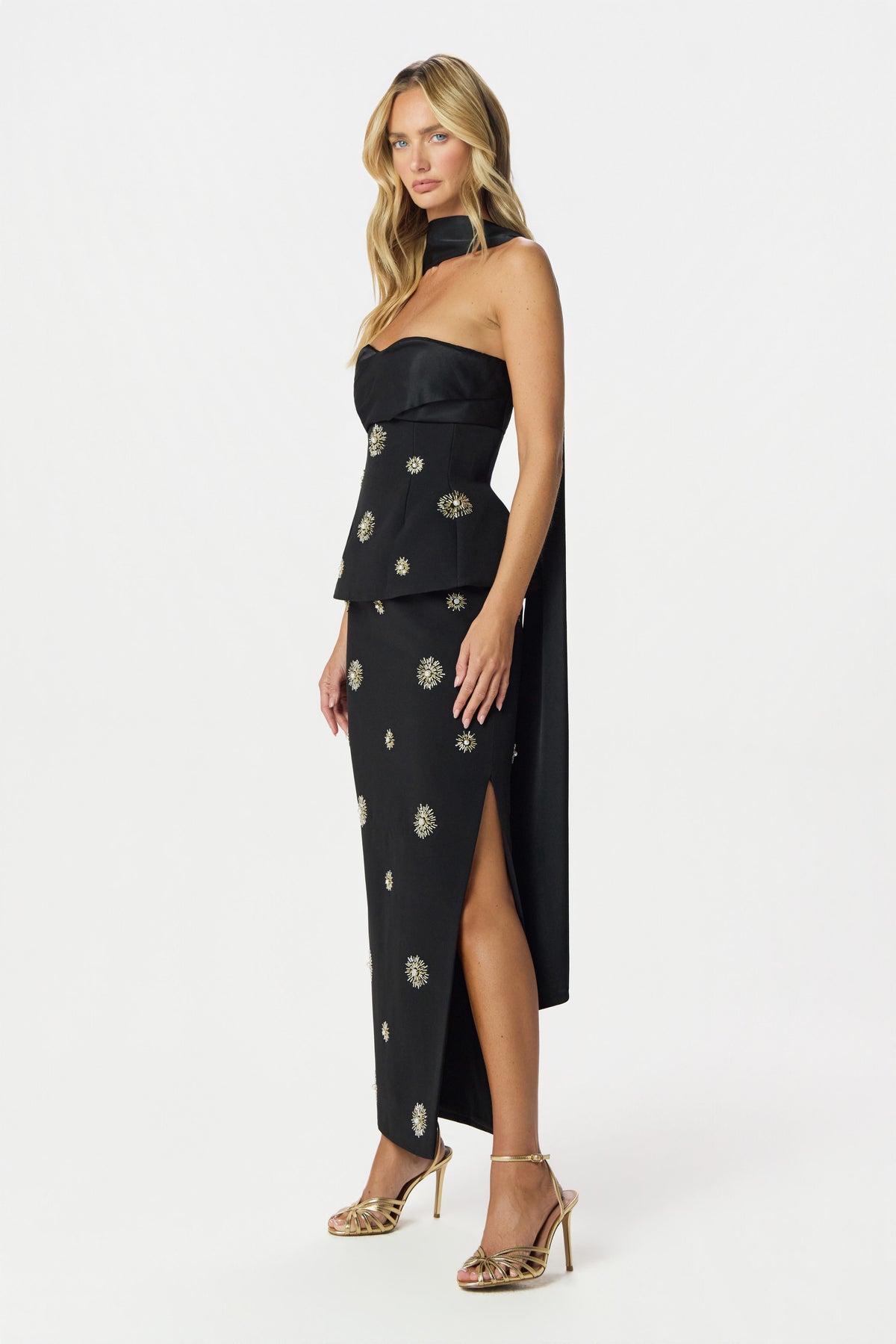 IVY Embellished Top in Black Position 5