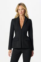 LEA Structured Corset Blazer in Black Position 1