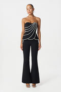 LEONORA Embellished Jumpsuit in Black Position 1