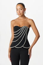 LEONORA Embellished Jumpsuit in Black Position 4