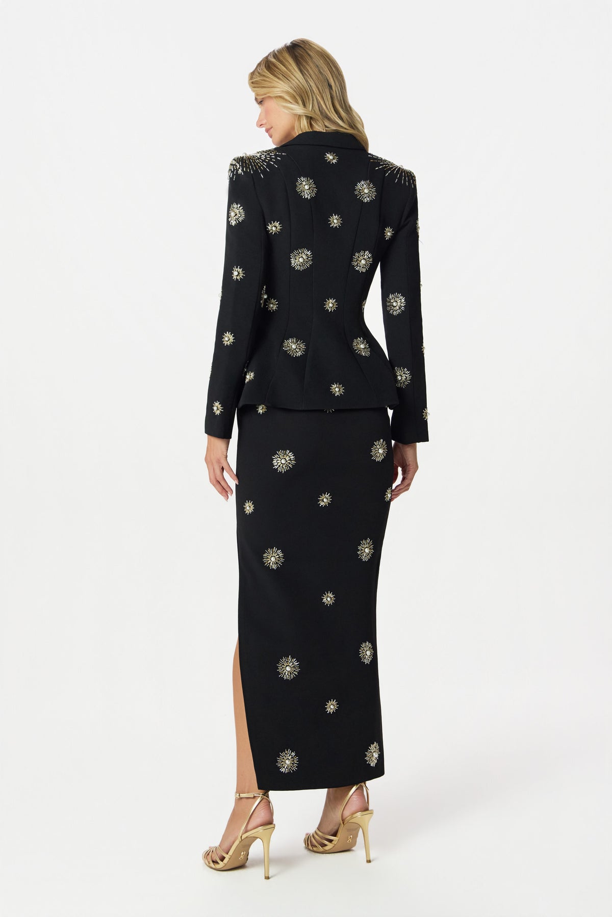 LOVISA Embellished Blazer in Black Position 3