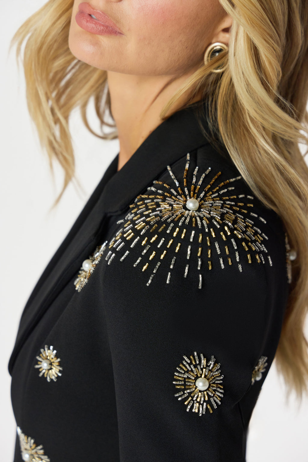 LOVISA Embellished Blazer in Black Position 5