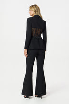 MACY Flared Trousers in Black Position 5