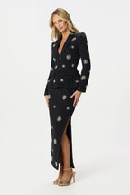 MARCELLA Embellished Maxi Skirt in Black Position 2