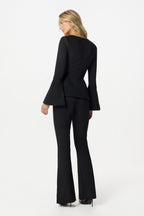 MAXINE Flared Trousers in Black Position 5