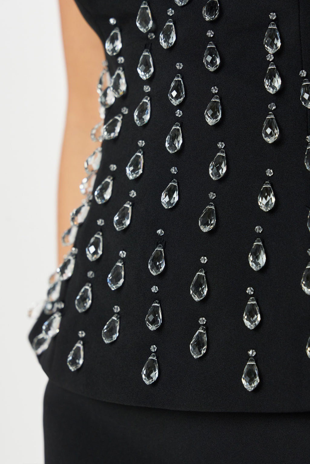 VALENTINA Embellished Maxi Dress in Black Position 6