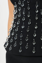 VALENTINA Embellished Maxi Dress in Black Position 6